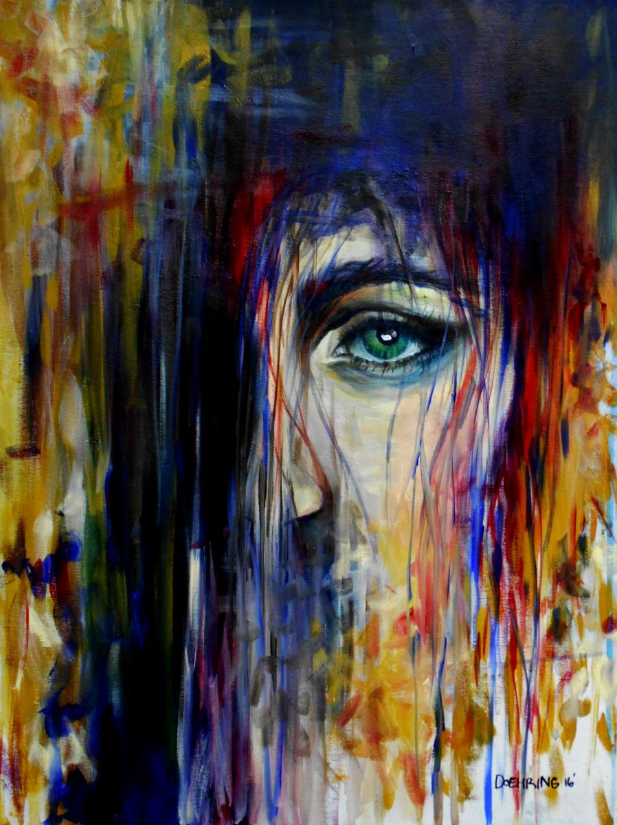 898x1200 Abstract Art - Painting Of A Womans Face