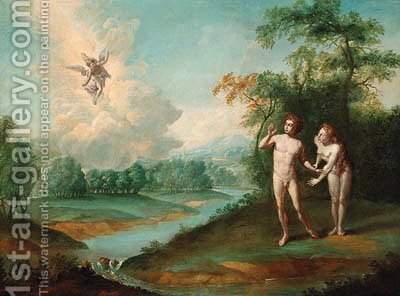 400x296 The Expulsion Of Adam And Eve From The Garden Of Eden Flemish - Painting Of Adam And Eve In The Garden Of Eden