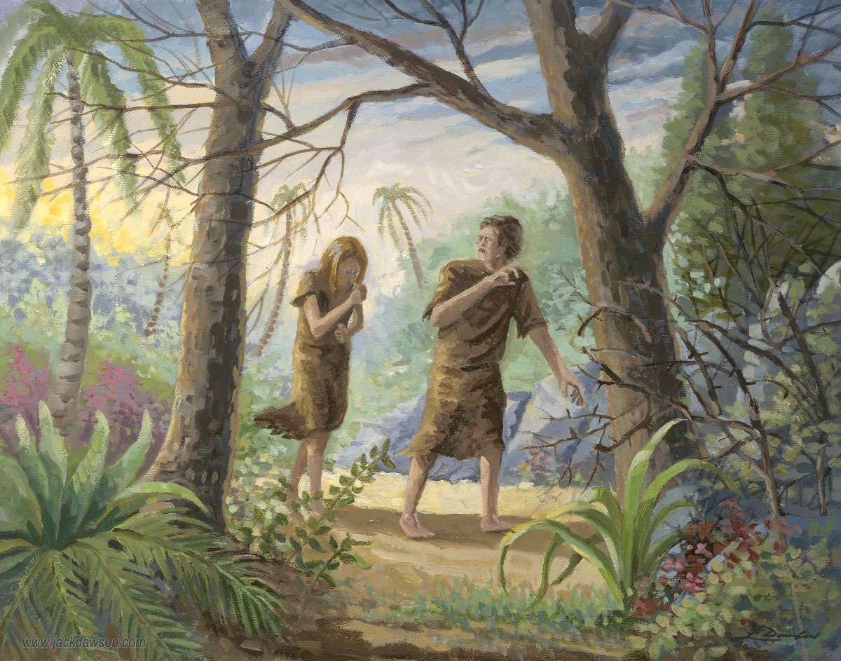 The Passion Tree Day 4 - Painting Of Adam And Eve In The Garden Of Eden. 