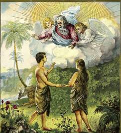 243x269 Adam And Eve English Echo - Painting Of Adam And Eve In The Garden Of Eden