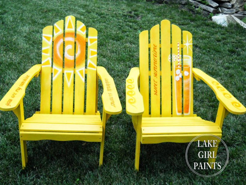 820x615 Chair Painted S Modern New Design Ideas Chair Furniture Home Kd - Painting Of Adirondack Chairs