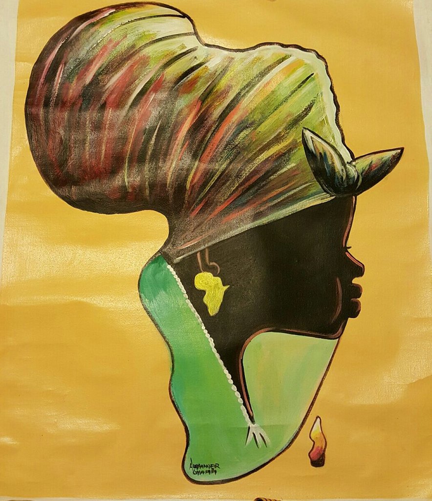 884x1024 Woman Map Of Africa Painting Ruvaafricwear - Painting Of Africa