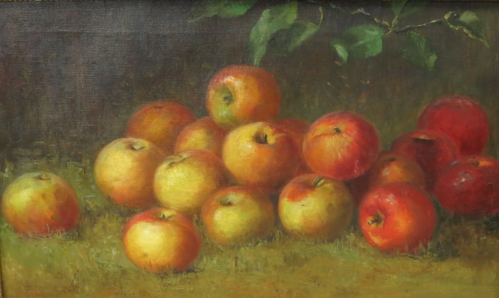 1024x612 Fall River School Oil Painting Of Apples - Painting Of Apples