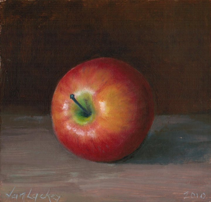 famous apple painting