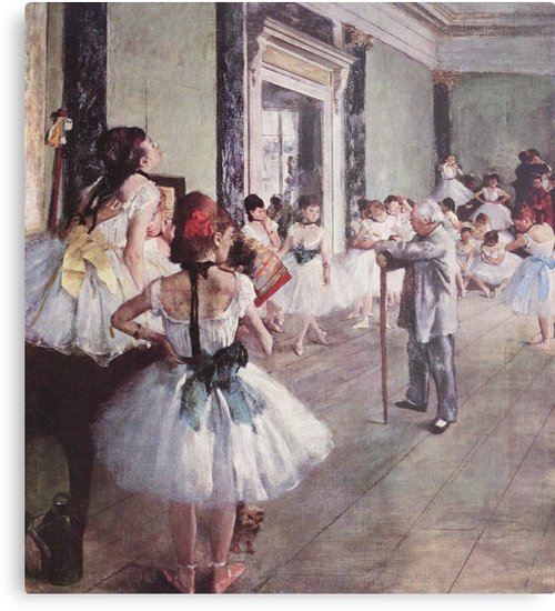 500x550 Edgar Degas French Impressionism Oil Painting Ballerinas - Painting Of Ballerinas