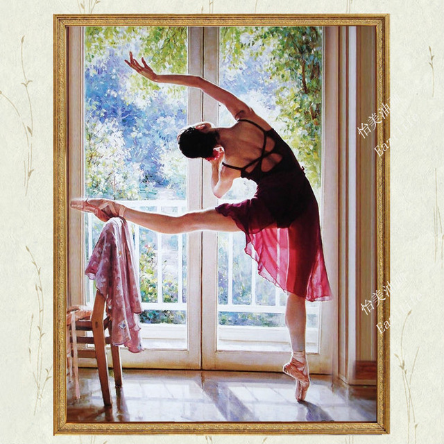 640x640 Oil Painting On Canvas Hight Quality Hand Painted Painting - Painting Of Ballerinas