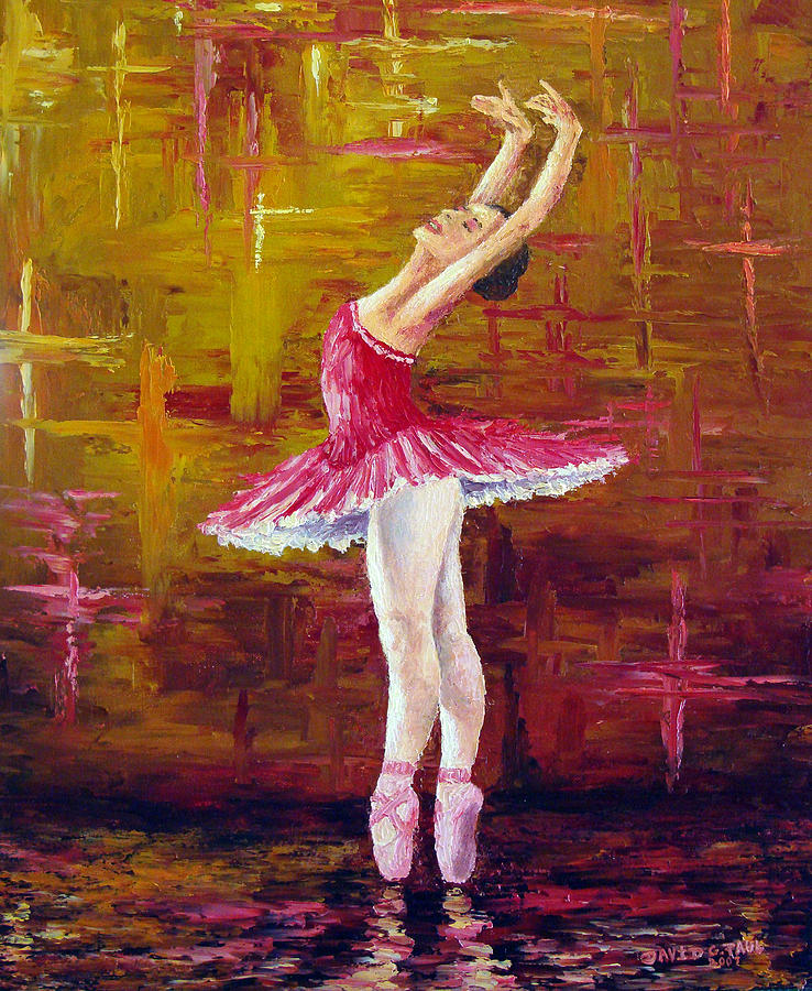 738x900 Ballerina Oil Paintings Fine Art America - Painting Of Ballerinas Dancing