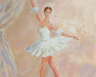 340x270 Ballerina Painting Etsy - Painting Of Ballerinas Dancing