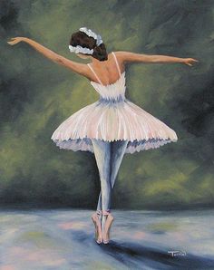236x298 Little Ballerina Konstantin Razumov (1974, Russian) Famous - Painting Of Ballerinas Famous