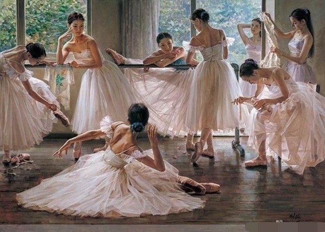640x458 Online Shop Famous Ballerina Canvas Painting For Children Girl - Painting Of Ballerinas Famous