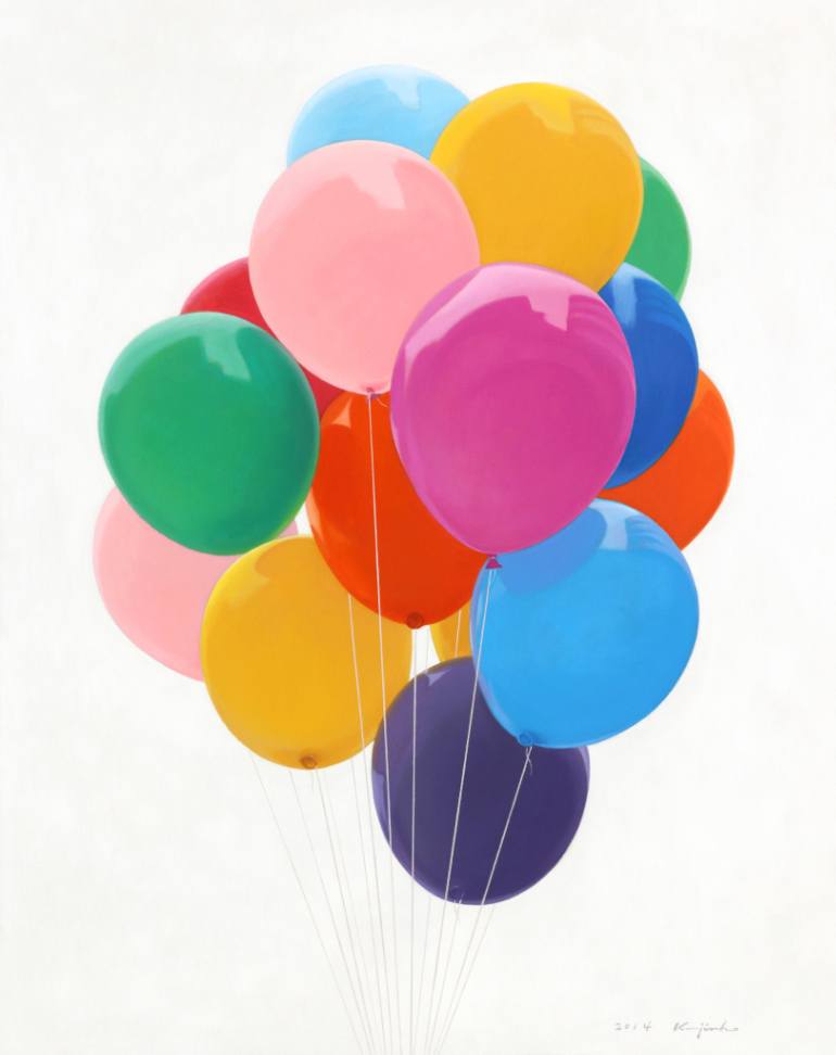 770x972 Saatchi Art Balloons Painting By Jinho Kee - Painting Of Balloons