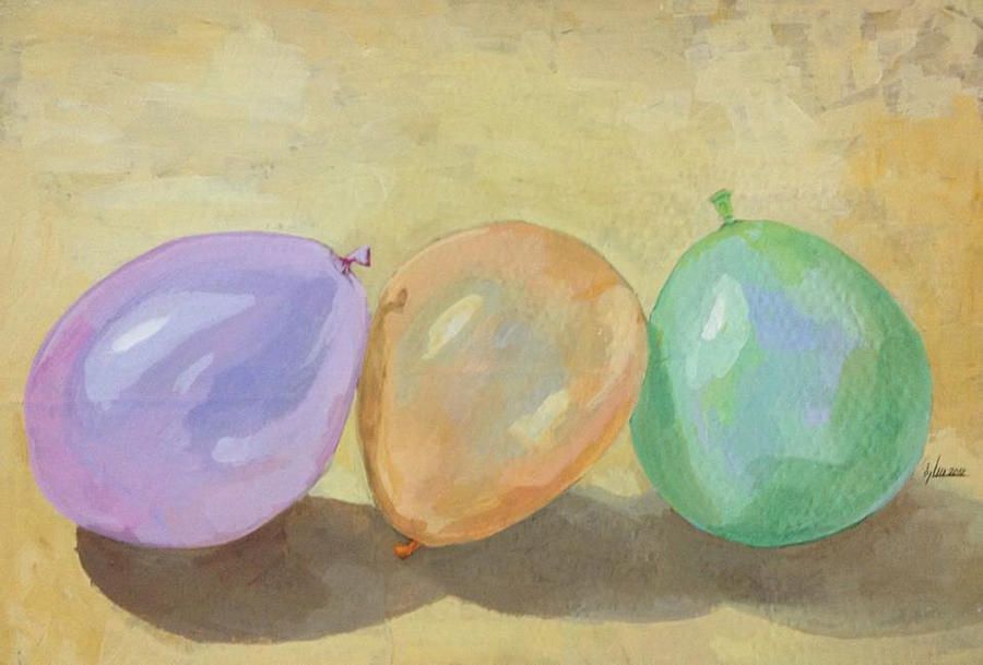 900x609 Balloons Canvas Print Canvas Art By Sarra Elgammal Fine Art - Painting Of Balloons