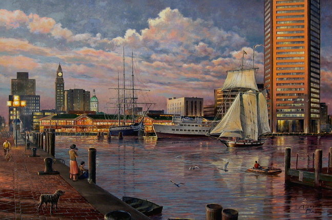 648x430 The Paul Mcgehee Collection - Painting Of Baltimore