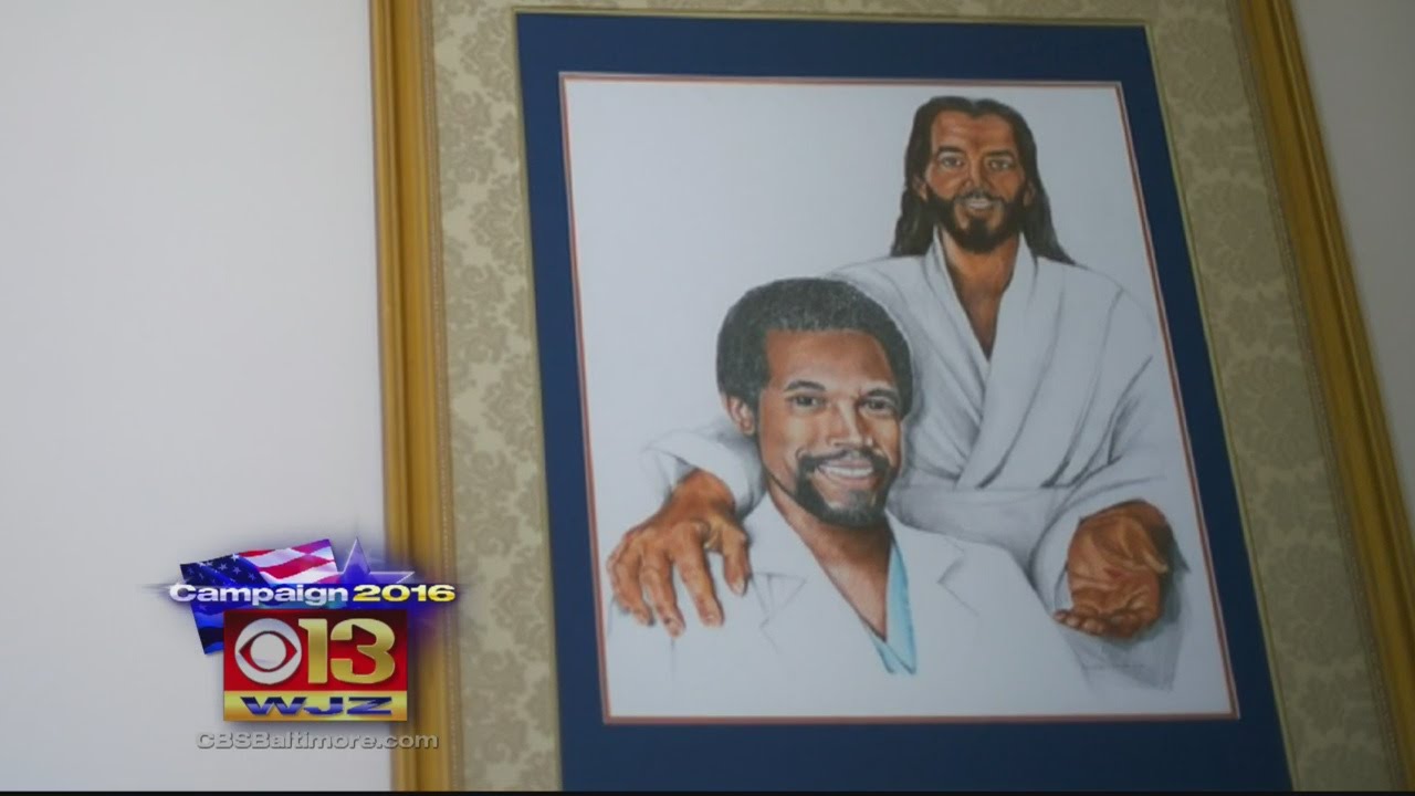 1280x720 Painting Of Ben Carson And Jesus Draws Attention - Painting Of Ben Carson