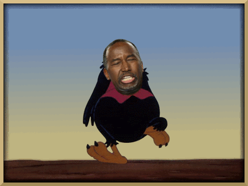 500x375 Trump's Token Coon Dr. Carson (What Do You Have To Lose) Black - Painting Of Ben Carson