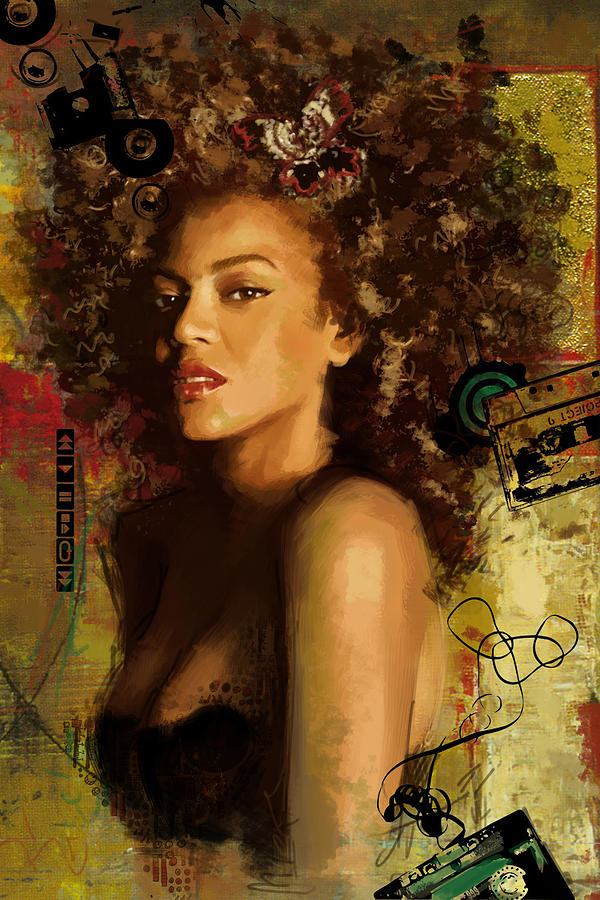 600x900 Beyonce Painting By Corporate Art Task Force - Painting Of Beyonce