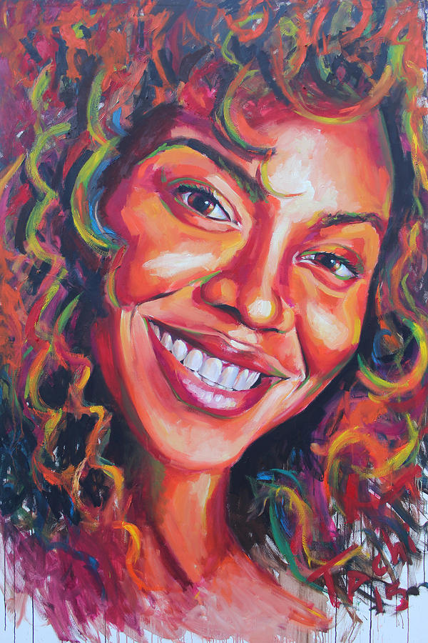600x900 Beyonce Painting By Tachi Pintor - Painting Of Beyonce