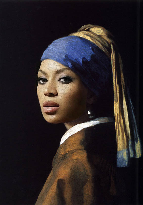 565x809 Famous Paintings Improved By And Jay Z Flavorwire - Painting Of Beyonce