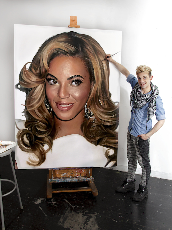 600x800 Hyperrealistic Portrait Takes 60 Hours - Painting Of Beyonce