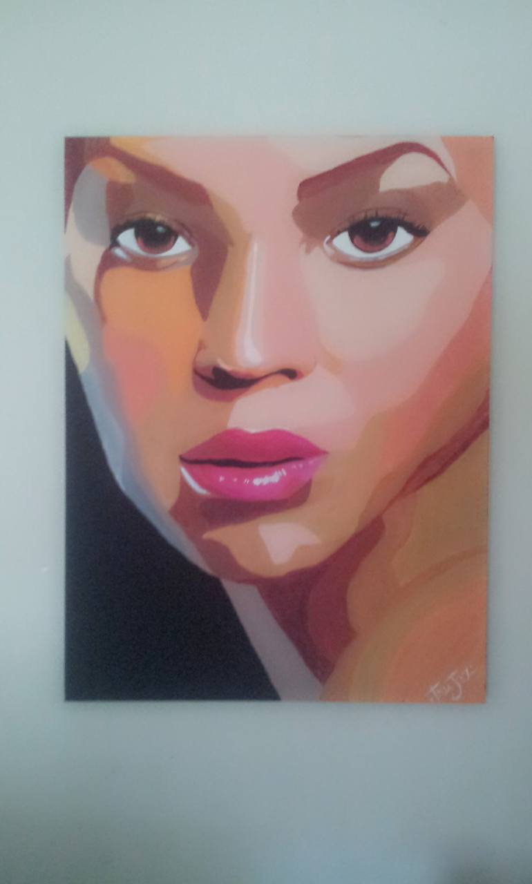 770x1280 Saatchi Art Acrylic Painting Portrait Of Beyonce Painting By Tony - Painting Of Beyonce