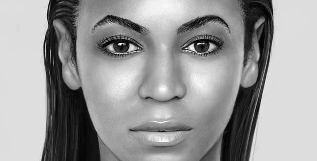 630x320 Ipad Finger Painting - Painting Of Beyonce