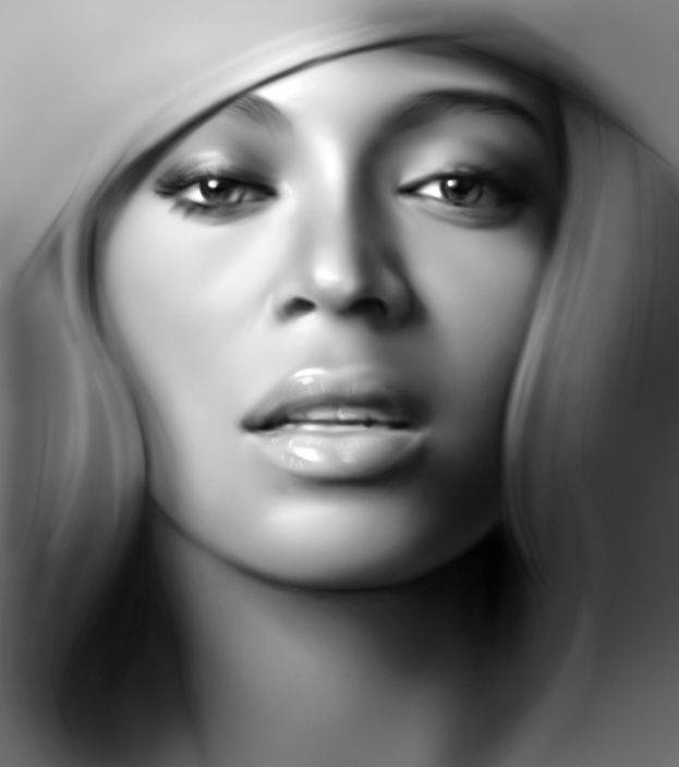 623x704 Beyonce Painting By Artofwei - Painting Of Beyonce