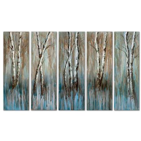 Painting Of Birch Trees In Winter at PaintingValley.com | Explore ...