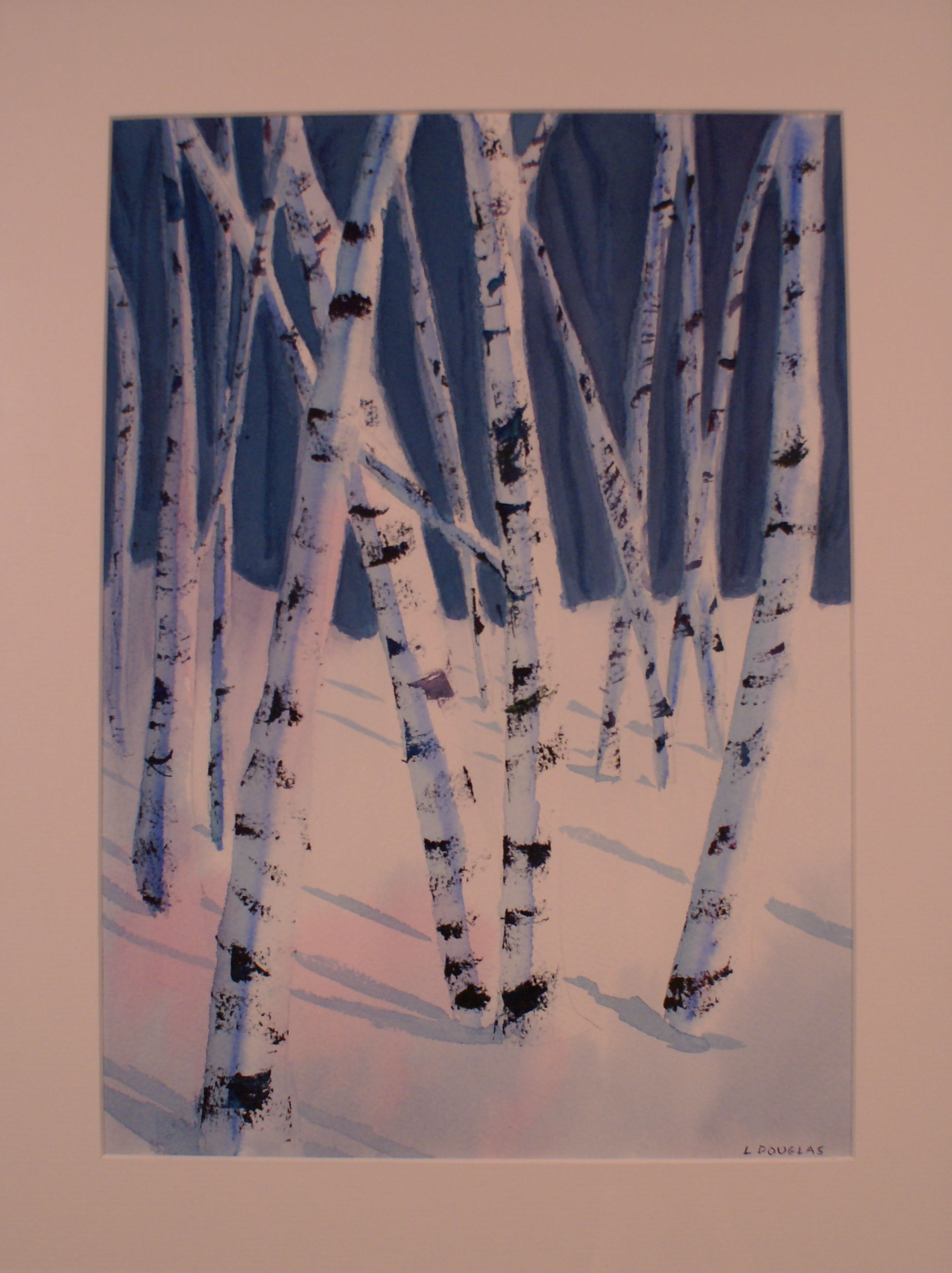 1956x2616 Winter Birch Trees Louise's World Of Art - Painting Of Birch Trees In Winter