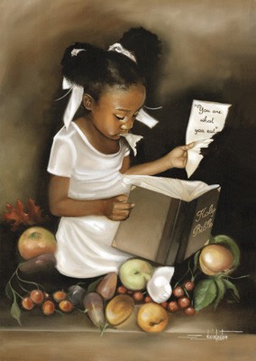 284x400 Black Religious Art Pictures - Painting Of Black Children