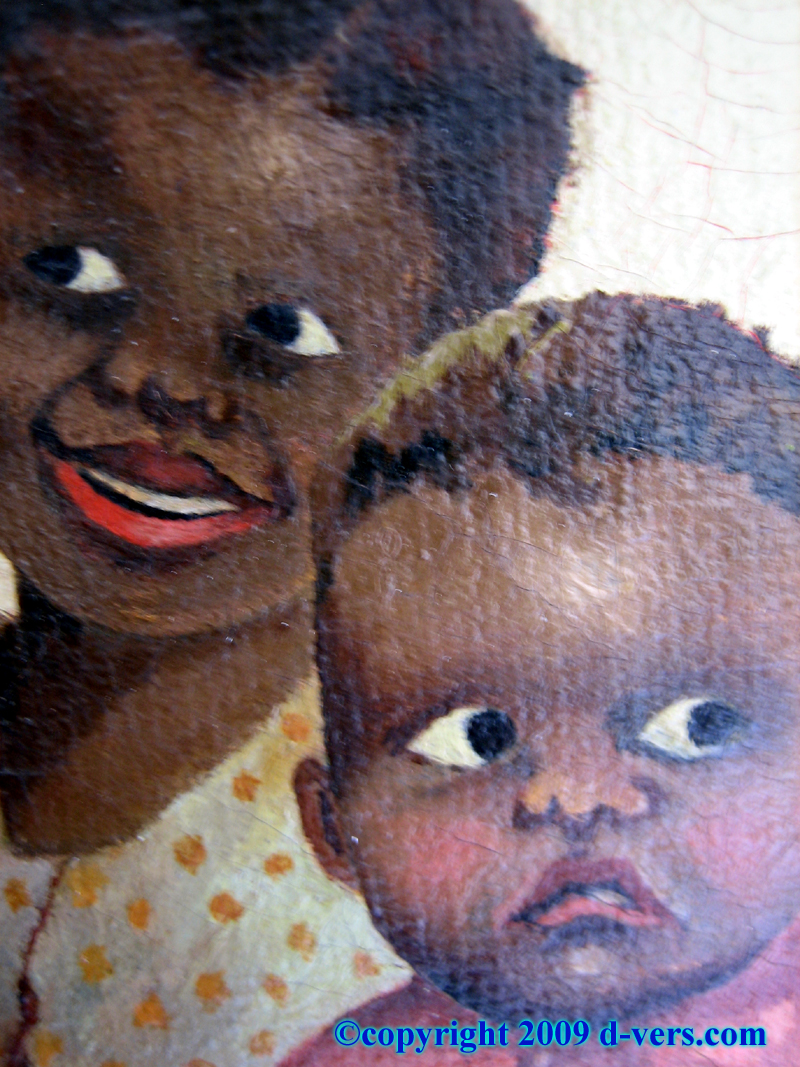 800x1067 Folk Art Painting Black Children Rare Early 1800s Shop Online - Painting Of Black Children