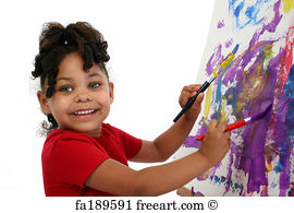 270x195 Free Black Children Art Prints And Wall Art Freeart - Painting Of Black Children