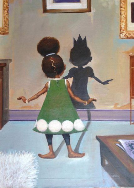 427x600 African American Children's Art Black Children Art Prints - Painting Of Black Children
