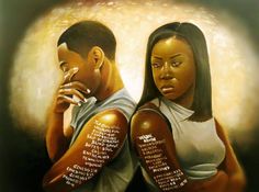 236x175 Faith ~ Courage Amp Faith ~ African American Art - Painting Of Black Couples In Love