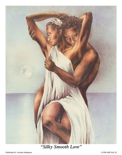 392x500 Jeff Hall - Painting Of Black Couples In Love