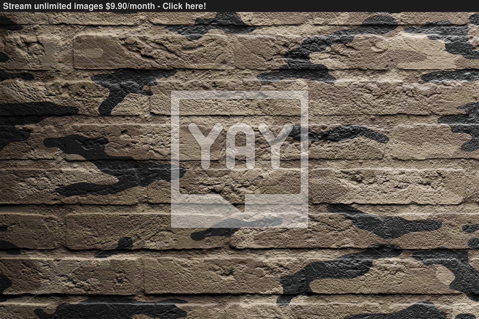 1600x1067 Brick Wall With A Painting Of A Flag, Camouflage Image - Painting Of Brick Wall