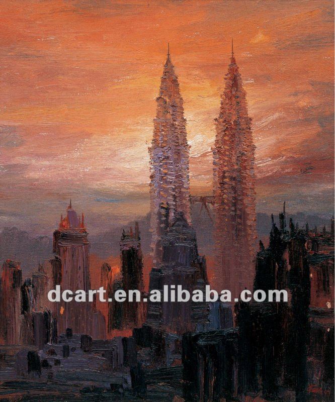 666x800 Famous Impressionist Artist Nightfall Building Paintings - Painting Of Buildings
