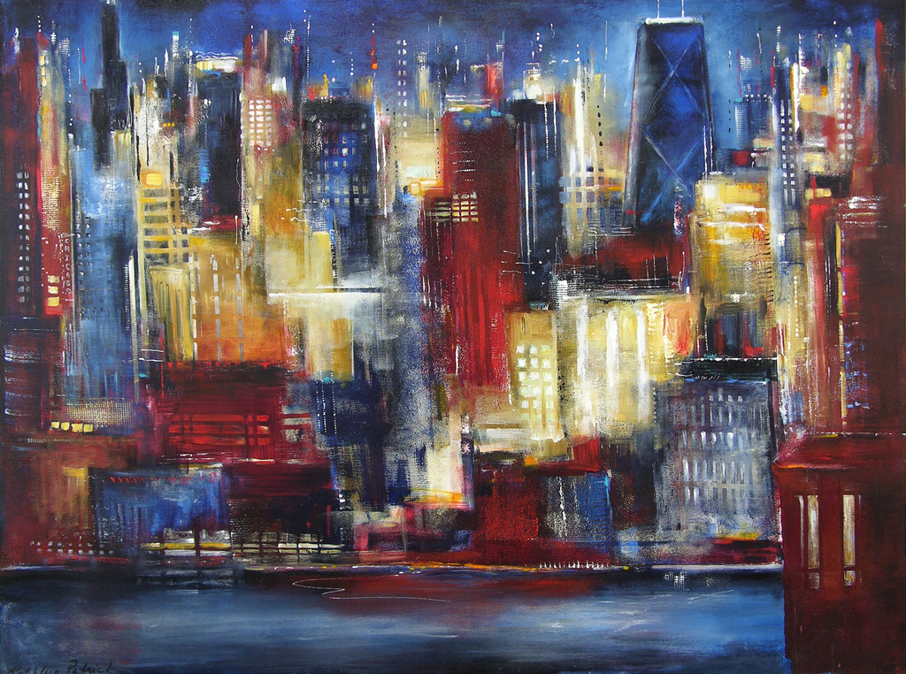 1024x762 Chicagoartists2010's Most Interesting Photos Picssr - Painting Of Buildings