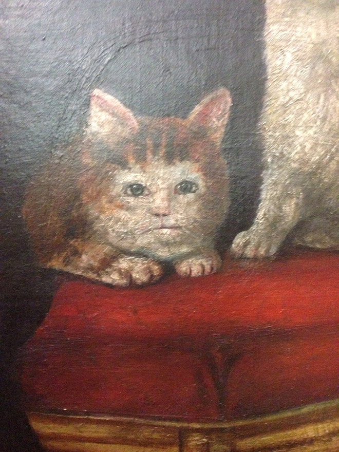 660x880 Hilariously Ugly Medieval Paintings Of Cats - Painting Of Cats