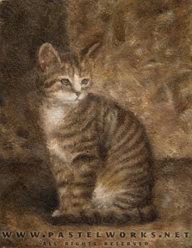 278x358 Sitting Cat (Painting) Pet Portraits Amp Animal Art - Painting Of Cats