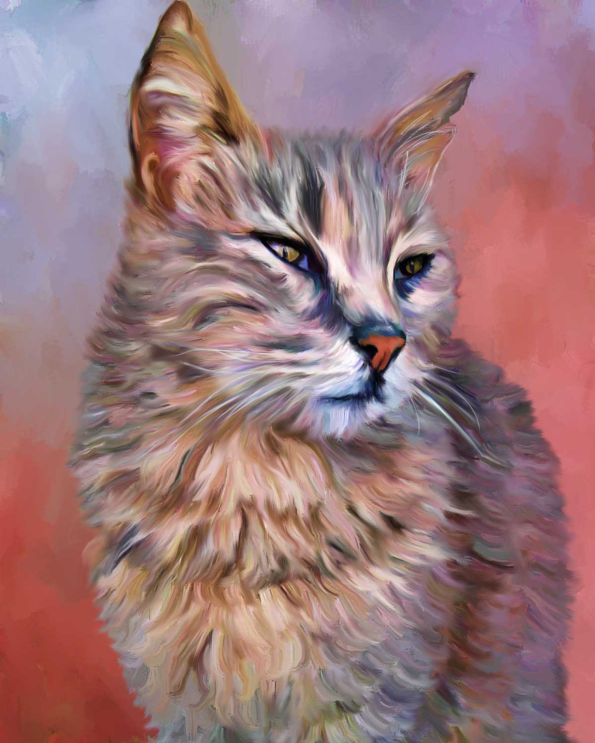 1200x1500 Cat Paintings - Painting Of Cats