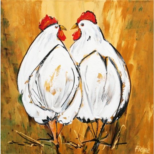 Painting Of Chickens at PaintingValley.com | Explore collection of ...