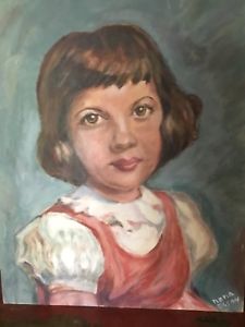 225x300 Vintage Oil Painting Portrait Of Child Ebay - Painting Of Child