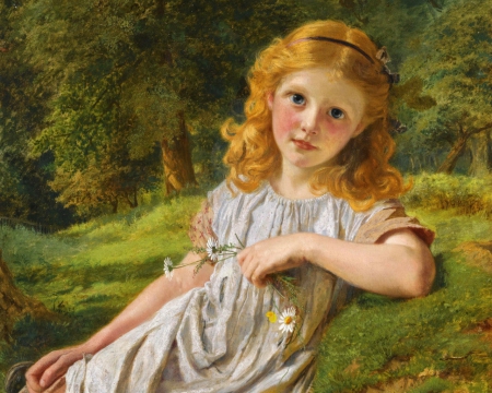 450x360 Beautiful Painting Of A Child - Painting Of Child