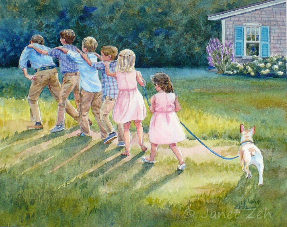 1000x791 Painting Of Children Zeh Original Art Blog Watercolor And Oil - Painting Of Children