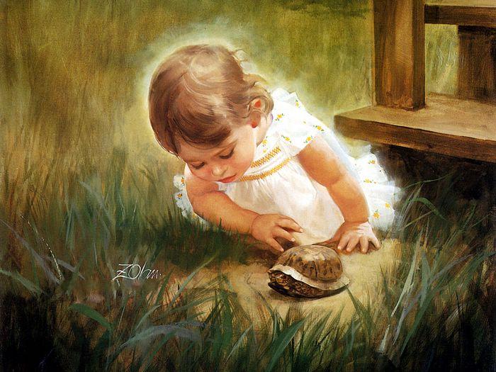 700x525 Paintings Of Children By Famous Artists - Painting Of Children