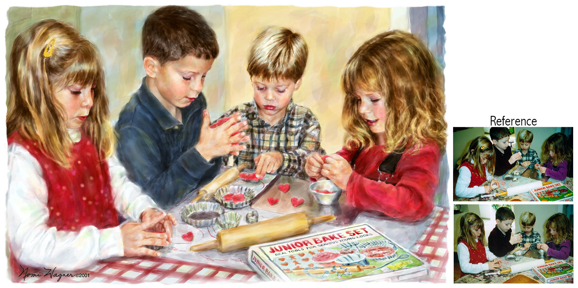 1920x957 Portrait Painting Of Children, Watercolor Portraits, Portrait - Painting Of Children