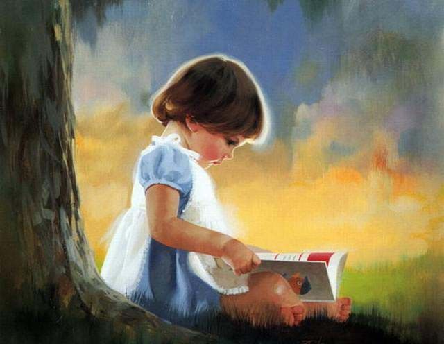 640x496 Children In Paintings Childrens Paintings French Painter Donald - Painting Of Children