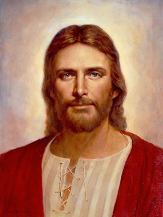 333x444 The Gentle Christ Painting By Del Parson - Painting Of Christ