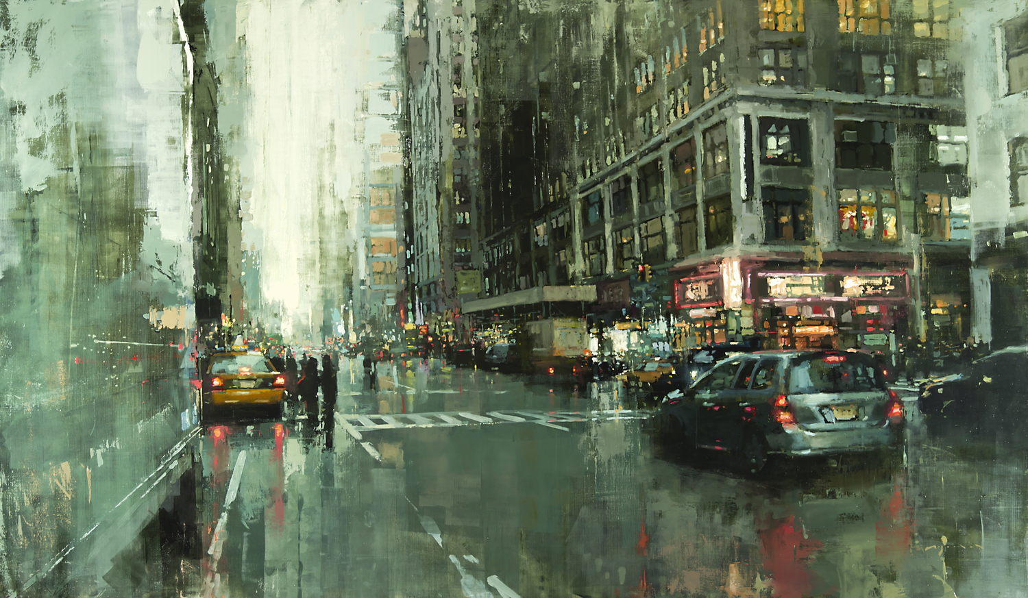 Painting Of Cityscape At PaintingValley.com | Explore Collection Of ...