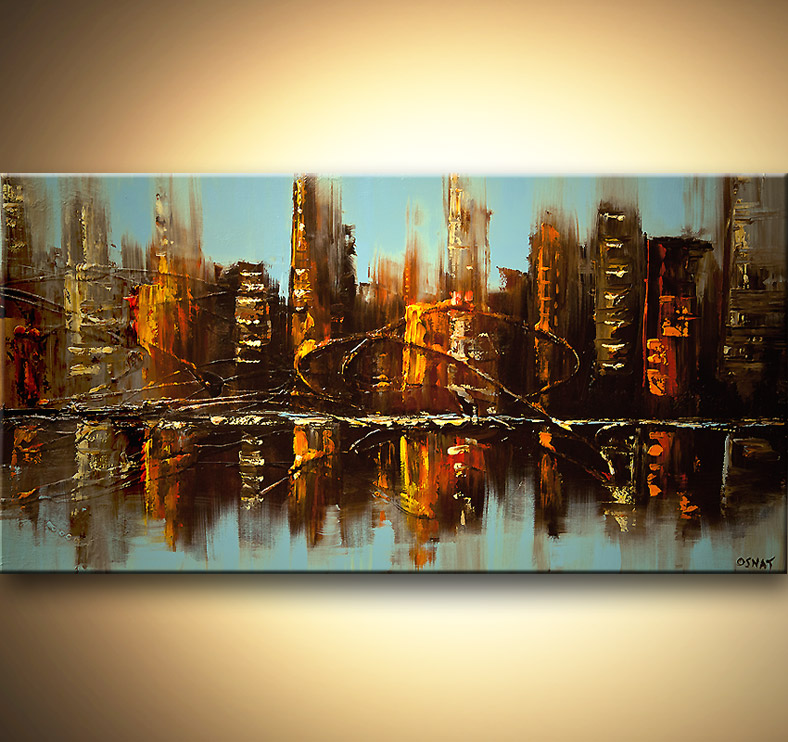 788x742 Painting - Painting Of Cityscape